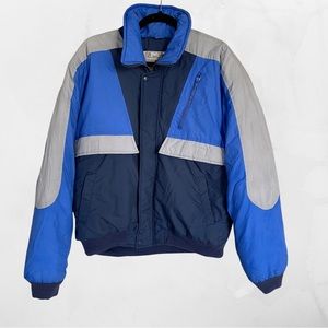 Vintage 80s Ski Lion Blue Jacket - Medium